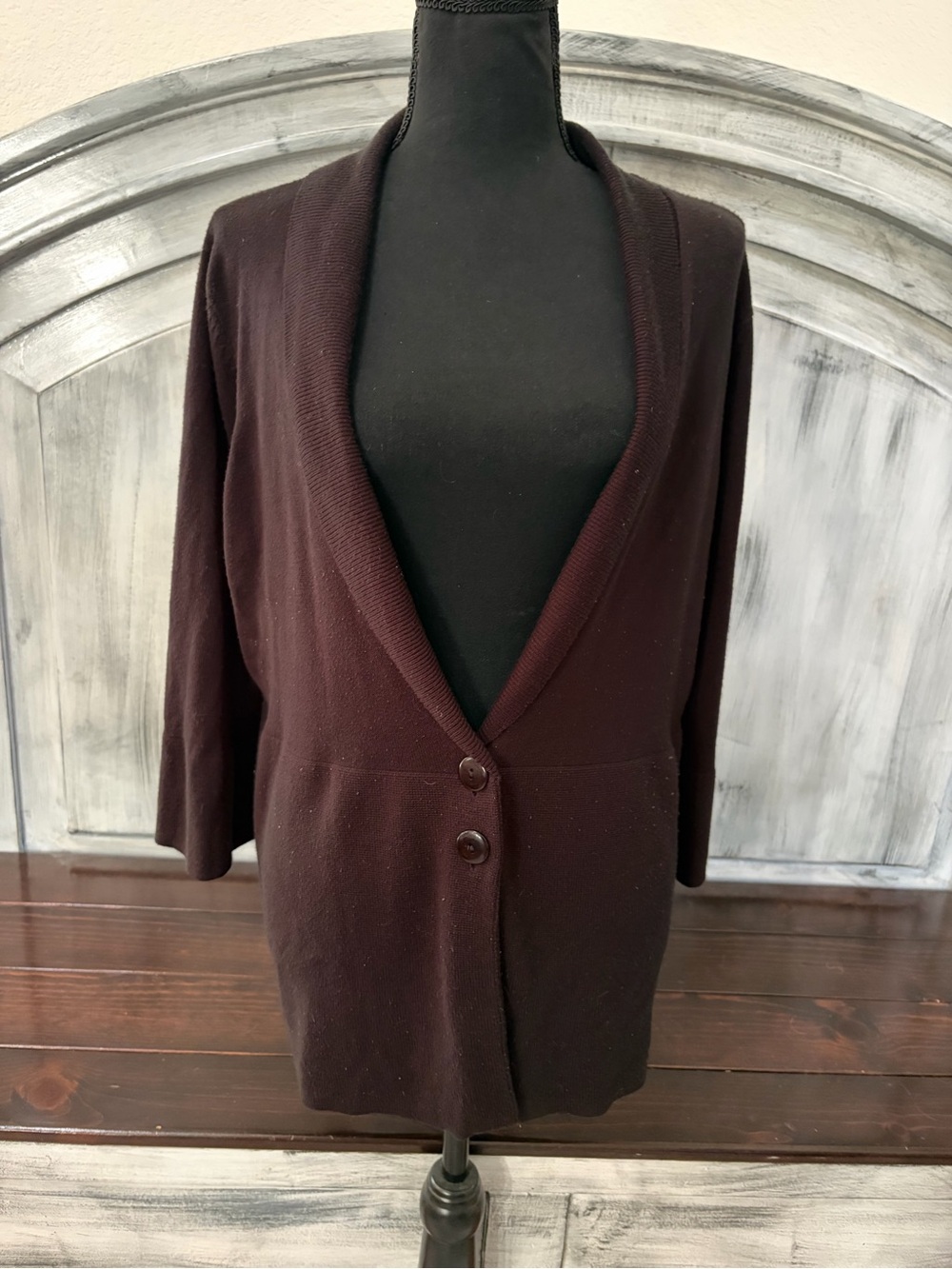 Rock & Republic Deep black Button-Front Cardigan